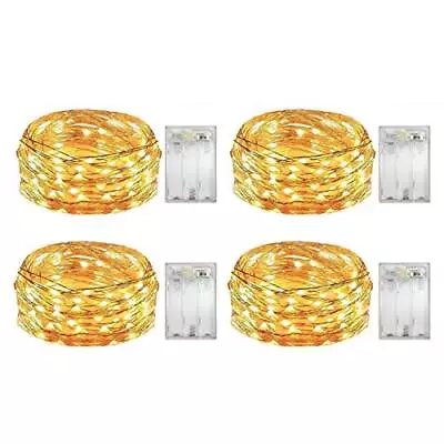 4 Pack Battery Operated Dewdrop Led LightsIndoor Mini Fairy Lights With Timer... • $11.94