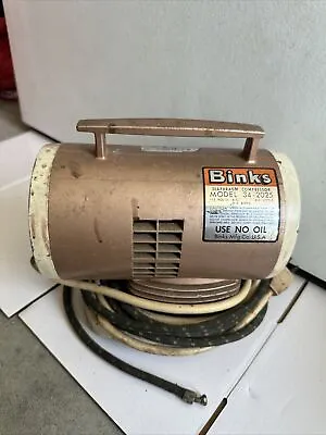 Vintage Binks 34-2025 Diaphragm Compressor With Binks Wren B Air Brush. • $120