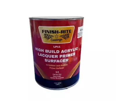 Finish Rite LP11 Acrylic Lacquer Primer H/S Gallon (grayblack) • $72