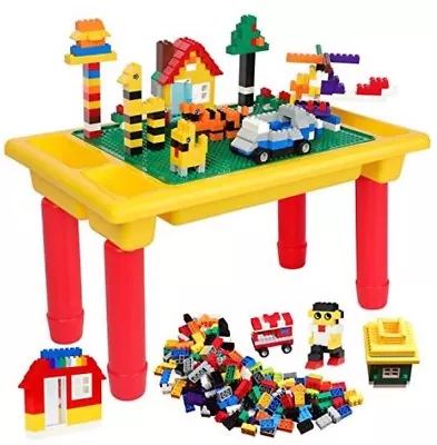 Burgkidz 1000 PCS Building Bricks Compatible With LEGO + 3 In 1 Table & Toy Sets • $39.99