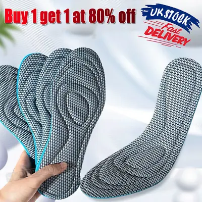 Memory Foam Orthopaedic Massage Insoles For Shoes Women Men Sports 5D UK5-9.5 • £2.87