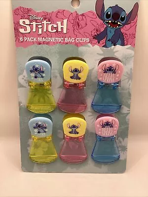 Disney Stitch Hello Spring 6 Pack Magnetic Chip Bag Clips • $10