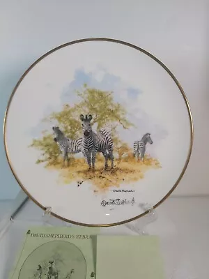 Wedgwood Limited Ed. Display Plate  Zebra  By The David Shepherd 27cm  • £14