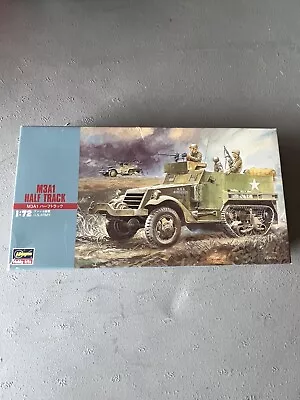 1/72 Scale Hasegawa American M3A1 Half Track Truck Kit • $14.95