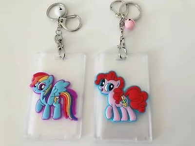 Girl My Little Pony ID Name Card Protector Key Holder Tag Badge Case Keyring • $5.47