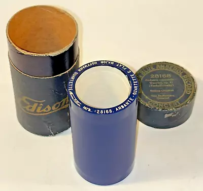 EDISON 4 MINUTE CYLINDER Adante Hoffman String Quartette 1913 RARE Blue Amberol • $74.99