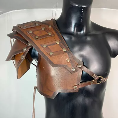 Medieval  Single Shoulder Armor Gladiator Battle Knight Costume Cosplay • $29.88