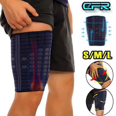 Thigh Support Brace Hamstring Quad Compression Sleeve Quadricep Sciatica Pain US • $7.99