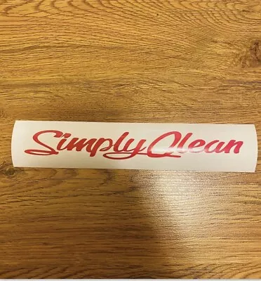 Pink JDM Simply Clean Stickers Decal 8.5 In • $8