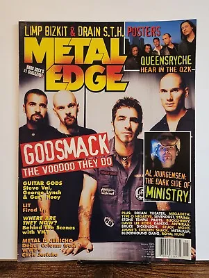 Metal Edge Magazine January 2000 Godsmack Queensryche Ministry Steve Vai Lynch M • $13.99