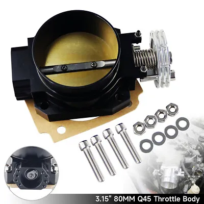 Throttle Body Q45 90MM - 80MM For Nissan Skyline R33 R34 RB25DET RB26DET GTS BK • $134.90