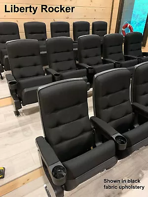 8 NEW MOVIE CINEMA Seats Rocking Home Theater Seating Rocker Made In The USA • $3369