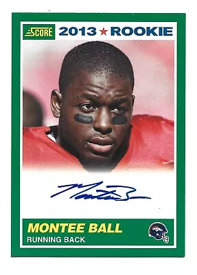 Montee Ball AUTOGRAPH RC Denver Broncos 2013 Score #410 AUTO Football Card • $19.99