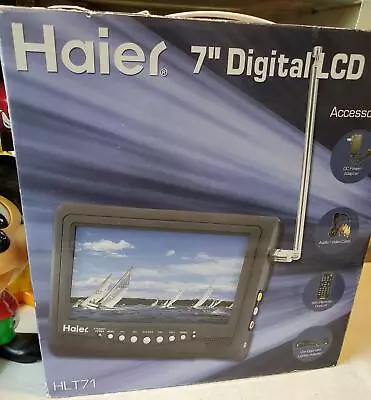 Haier 7  Digital LCD TV HLT71 DC Adapter Remote 12v Adapter New In Box • $59.99