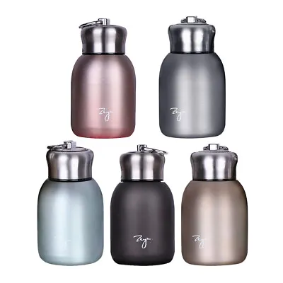 Small Thermos Cup Mini Travel Drink Mug Coffee Cup Stainless Steel Vacuum Flask • £11.42