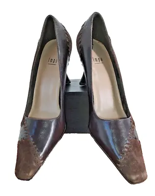Impo Woman's Brown Leather NEW Vega High Heel 3 Inches Pump Size 9M Never Worn • $36