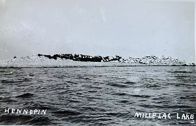 Hennepin Island Wildlife Refuge Lake Mille Lacs MN Real Photo Postcard RPPC • $9.50