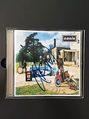 **rare Signed Be Here Now Cd By Liam & Noel Gallagher & Patsy Kensit** • £51