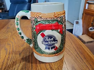 Vintage 1985 King Gambrinus Pabst Blue Ribbon Holiday Stein • $12.50