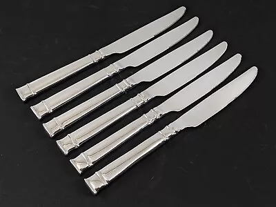 Heritage Mint BENTLEY 6 Dinner Knives 9-1/8  Stainless 18/10 Flatware • $29.99