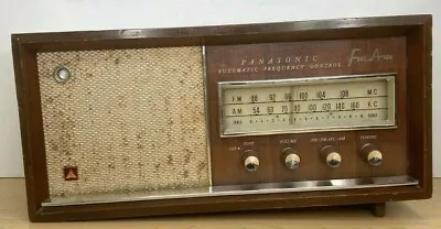 Vintage Mid Century Tube FM AM Radio Panasonic 782B Tweed *Video In Description* • $42.34