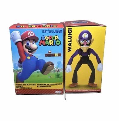 Super Mario Jakks Pacific Waluigi 2.5  Nintendo Collectible In Box • $9.50