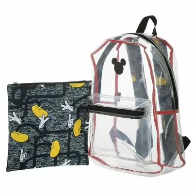 Mickey Mouse Clear Large Backpack School Bag Sleeve Bag Included • $24.68