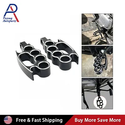 Pair Flying Knuckle Control Foot Pegs For Harley V-Rod Sportster Dyna Softail • $17.89