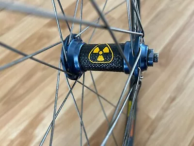 Vintage Blue Anodized Nuke Proof / Mavic Carbon MTB Wheelset • $199.99