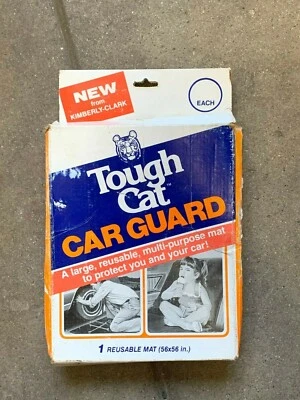 Vintage NOS Tough Cat Car Seat Cover Guard Mat/Blanket 56x56  CHEVY GM FORD USA • $14.99