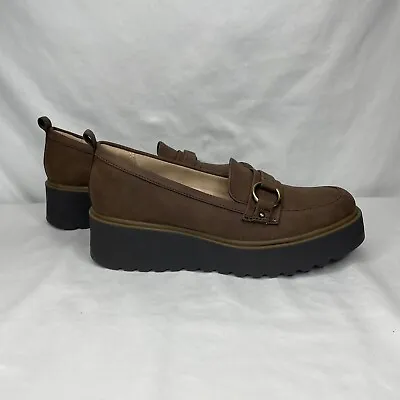 NEW Soul Naturalizer Joyla Brown Slip On Platform Loafers Shoes Size 6.5M • $39.99