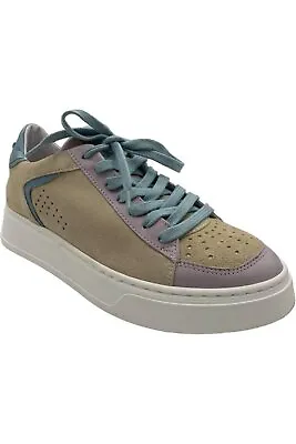 Miz Mooz Leather Lace-Up Sneakers Tristin Sky • $59.99