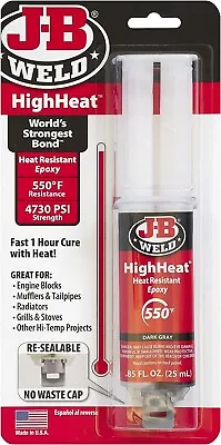 J-B Weld Highheat Temperature & High Heat Resistant Epoxy Adhesive Glue JB 8 N • $13.40