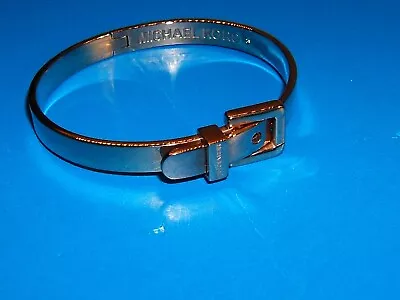 MK - Michael Kors Rose Gold Tone Belt Buckle Bangle Bracelet • $40