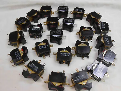 A Pile Of Carlisle Rocker Style Toggle Switches-1 Lot-pn:lt1la601lblrcxst1  Nos • $25