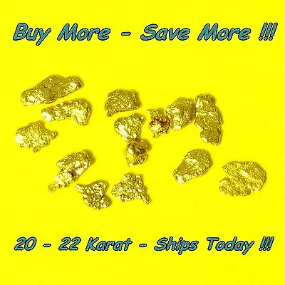 .125 Gram Bering Sea Gold Nugget Natural Raw Alaskan Placer Flake 18k Alaska • $12.25