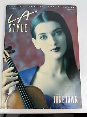 L.A. STYLE MAGAZINE November 1988  2ND ANNUAL MUSIC ISSUE COVER • $10