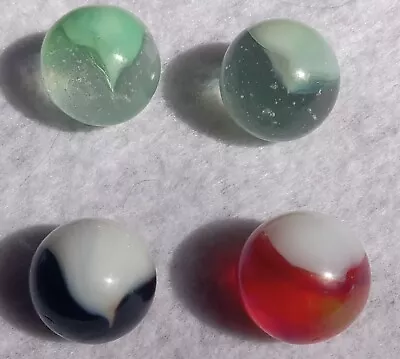 4 Awesome Vitro Agate Victory Patch Marbles Mint! • $5.25