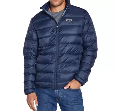 NWT Eddie Bauer Mens Size Small Blue Down Fill Packable Microlight Puffer Jacket • $39.50