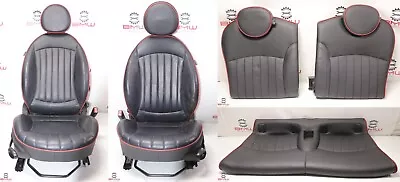 Front & Rear Folding Bucket Leather Sport Seat OEM Mini Cooper JCW R56 Black/Red • $1250