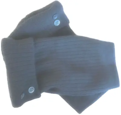 Fingerless Gloves Blue Navy 100% Merino Wool Small Medium Large Mittens Winter • $34.98