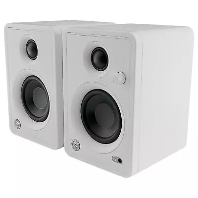 Mackie CR3-XBT Limited Edition Bluetooth 3  White Studio Monitor Speakers Pair • $98.86