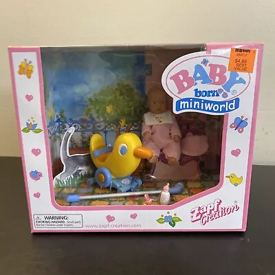 $100 • Buy Baby Born Miniworld Duck Play Set Zapf Creation Mini World Doll Set