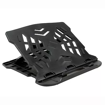 Laptop Stand Riser Holder Desktop Adjustable Vertical Bed Folding Portable Black • £8.99