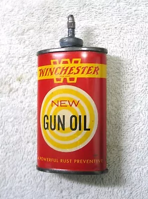 Vintage Winchester New Gun Oil 3 OZ Can W/ Lead Top • $40