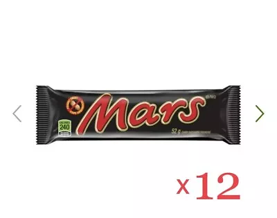 Mars Chocolate Bar Full-Size Bars Fresh From Canada 12 Candy Bars • $24.72