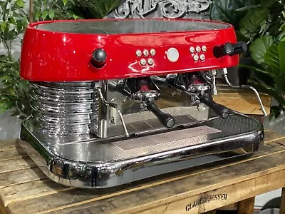 Brasilia Excelsior 2 Group Red Espresso Coffee Machine Commercial Barista Cafe • $4250