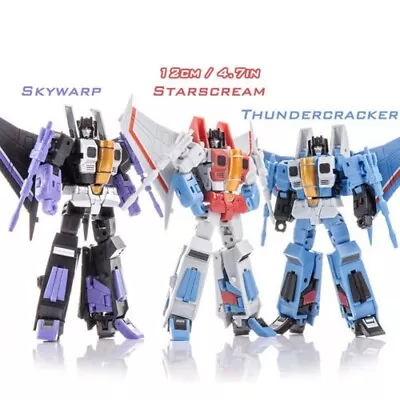 5  Flight Team G1 Starscream Thundercracker Skywarp Figurine 3 Pcs/set Toy • $103.94