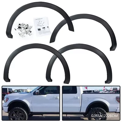 Fit For 2009-14 Ford F150 Replacement Fender Flares Wheel Protector Matte Black • $69.80