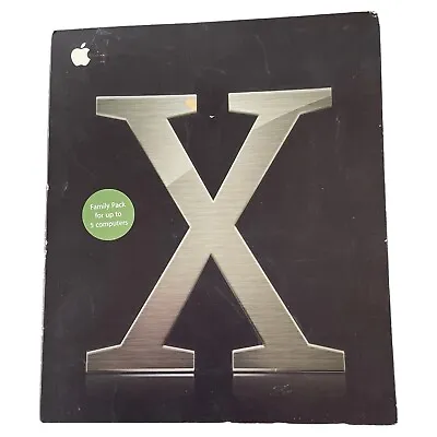 Vintage Apple Macintosh Mac OS X 10.3 Panther Software - Install Set In Big Box • $149